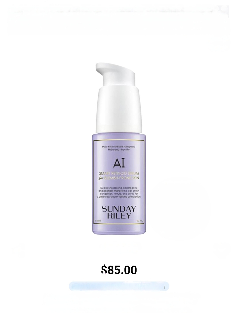 Sunday Riley AI Smart Retinoid Serum